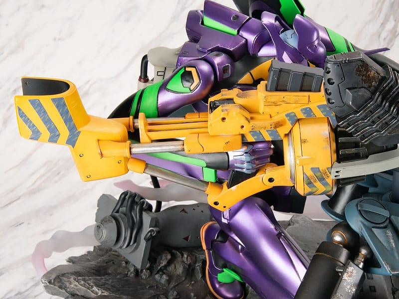 Rebuild of Evangelion Operation Statue Yashima Evangelion Unit-01 Premium Metallic Color Ver. 68 cm Prizefiguren Yokina