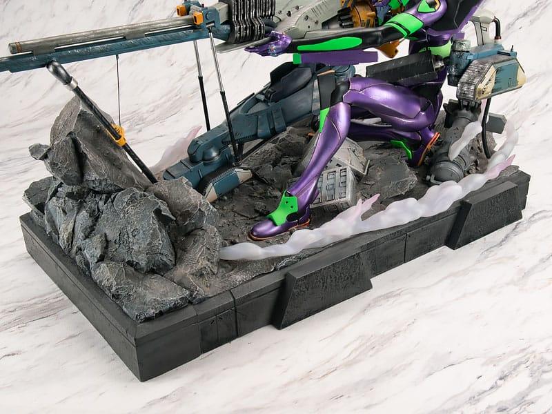 Rebuild of Evangelion Operation Statue Yashima Evangelion Unit-01 Premium Metallic Color Ver. 68 cm Prizefiguren Yokina