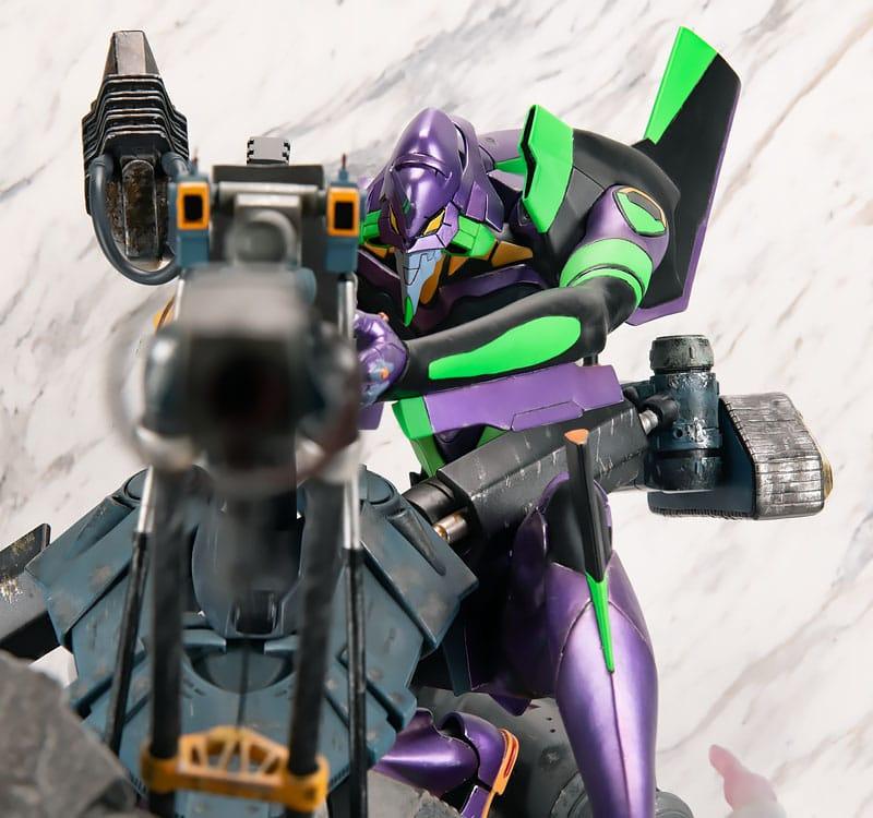 Rebuild of Evangelion Operation Statue Yashima Evangelion Unit-01 Premium Metallic Color Ver. 68 cm Prizefiguren Yokina
