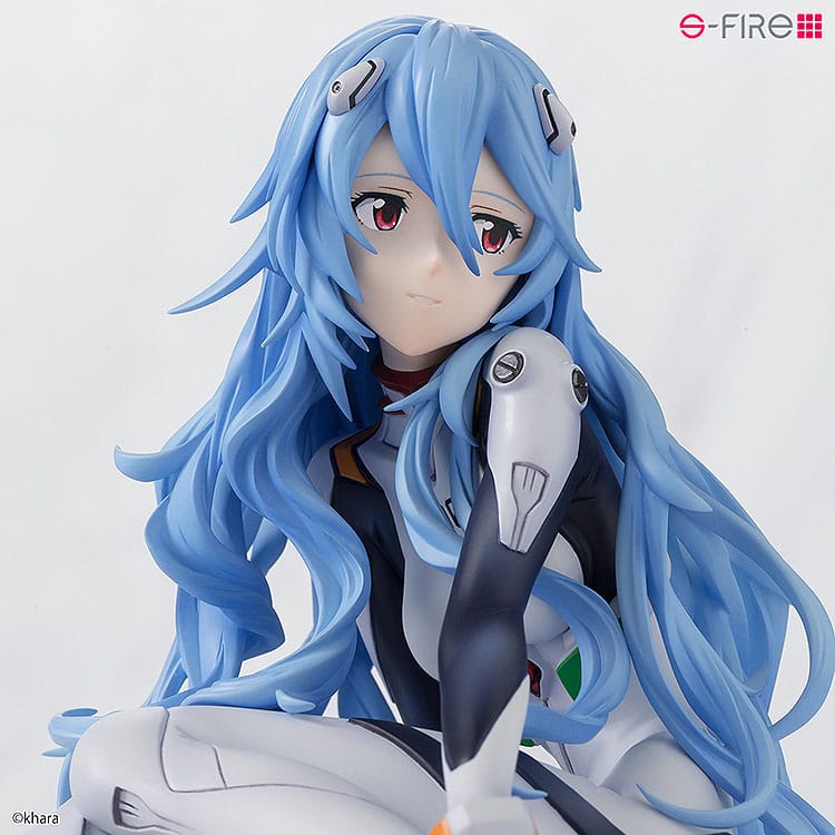 Rei Ayanami Long Hair Ver. PVC Statue 1/7 11 cm Rebuild of Evangelion Scalefiguren Yokina