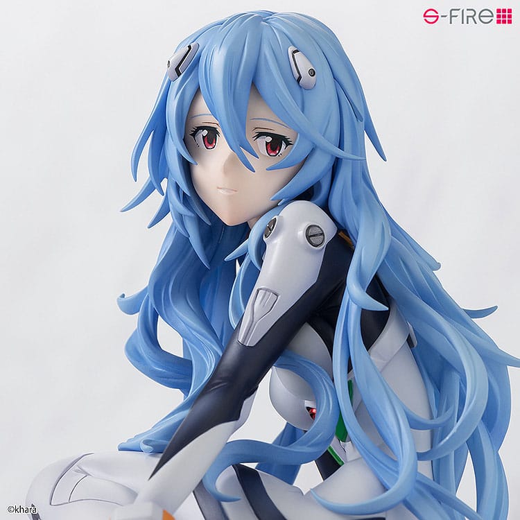 Rei Ayanami Long Hair Ver. PVC Statue 1/7 11 cm Rebuild of Evangelion Scalefiguren Yokina