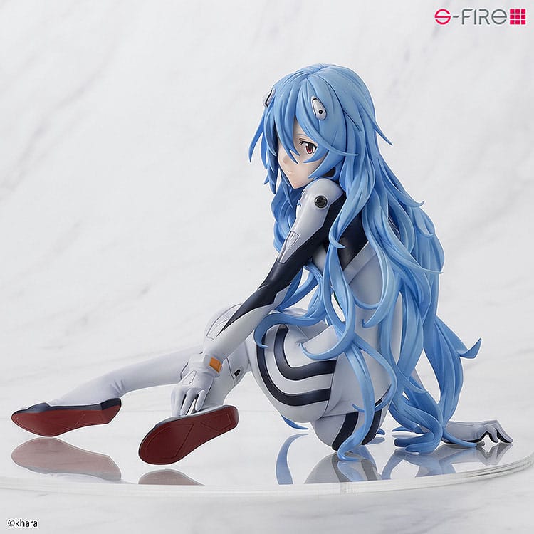 Rei Ayanami Long Hair Ver. PVC Statue 1/7 11 cm Rebuild of Evangelion Scalefiguren Yokina