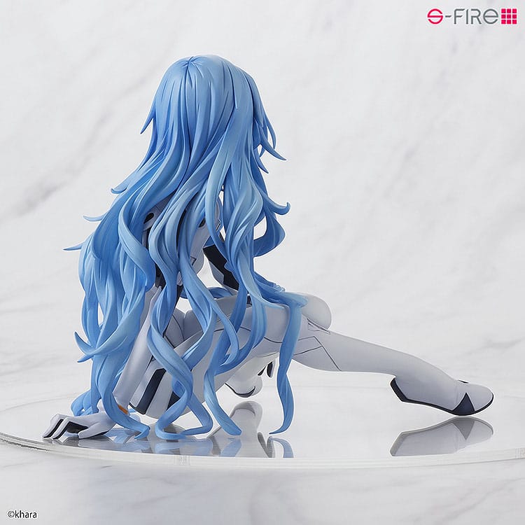 Rei Ayanami Long Hair Ver. PVC Statue 1/7 11 cm Rebuild of Evangelion Scalefiguren Yokina