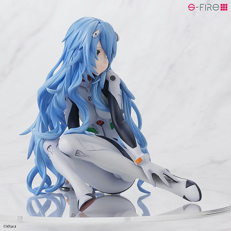 Rei Ayanami Long Hair Ver. PVC Statue 1/7 11 cm Rebuild of Evangelion Scalefiguren Yokina