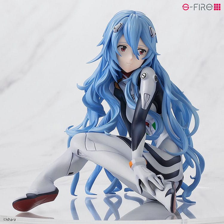 Rei Ayanami Long Hair Ver. PVC Statue 1/7 11 cm Rebuild of Evangelion Scalefiguren Yokina