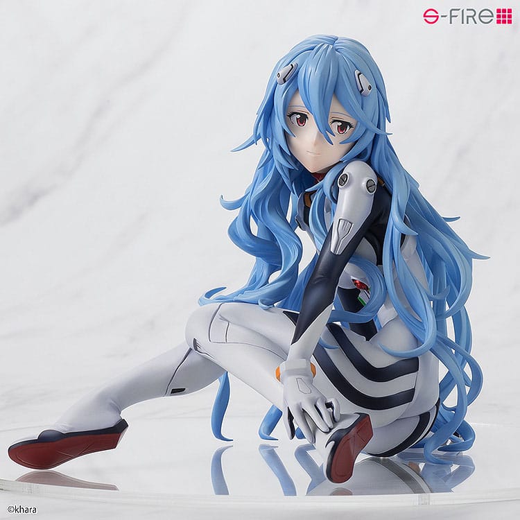Rei Ayanami Long Hair Ver. PVC Statue 1/7 11 cm Rebuild of Evangelion Scalefiguren Yokina