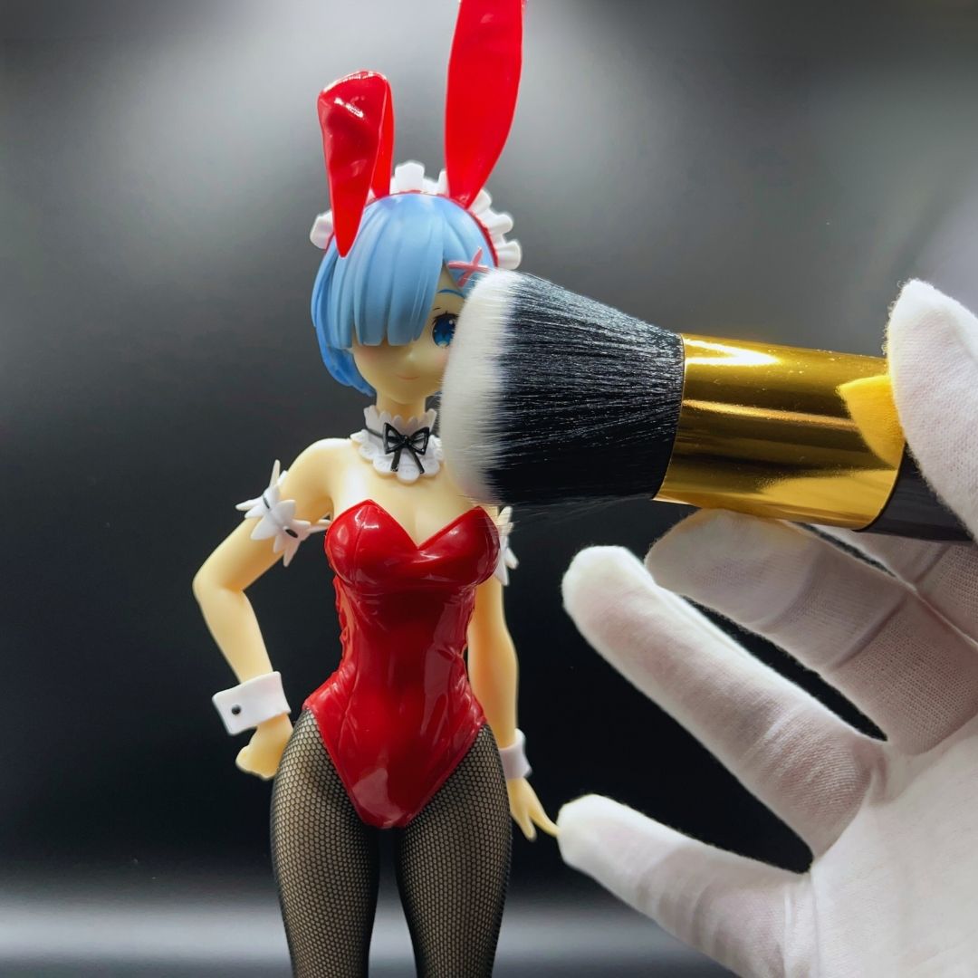 Reinigungsset für Animefiguren (Baumwollhandschuhe, Poliertuch, Puderpinsel und Tasche) Figurenzubehör Yokina