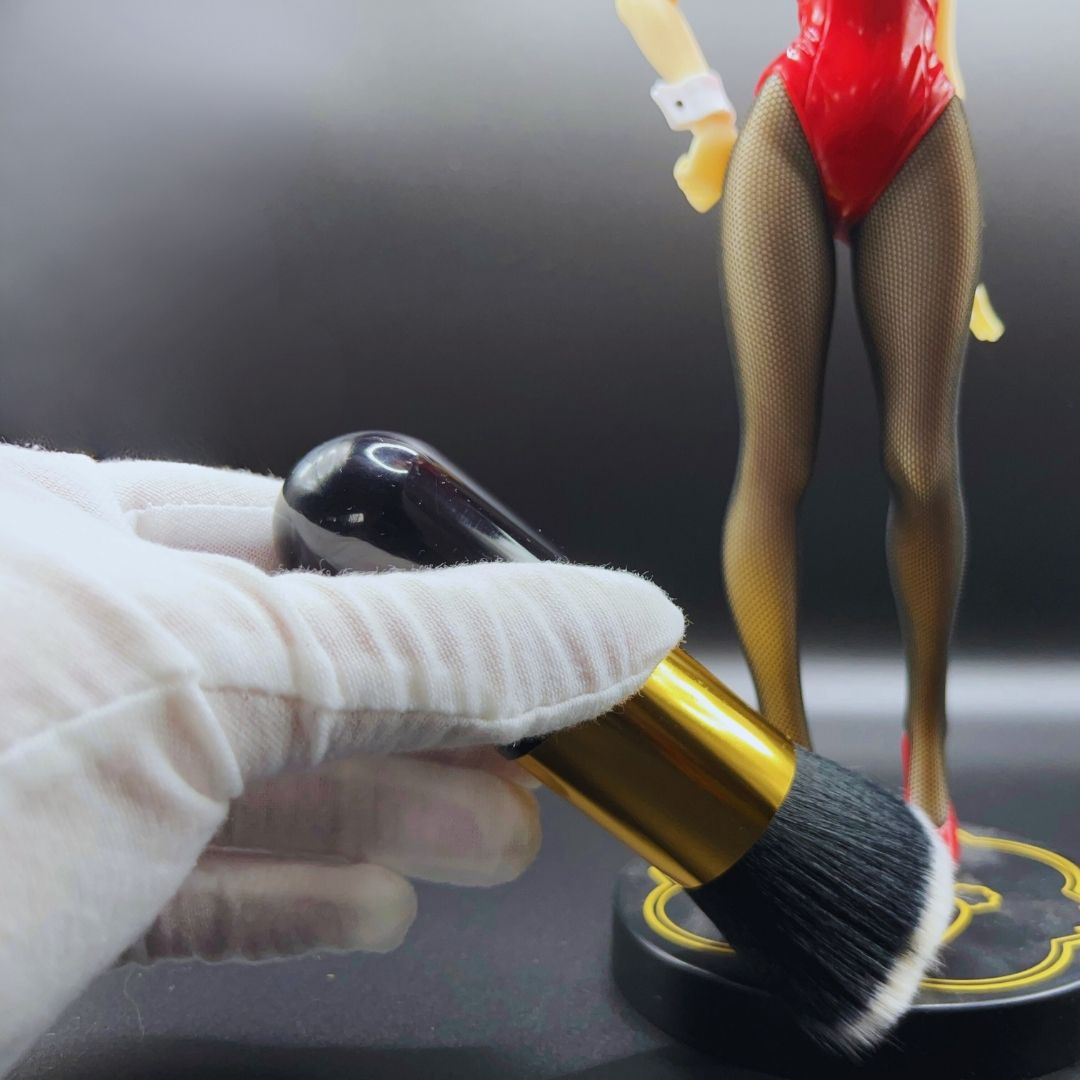 Reinigungsset für Animefiguren (Baumwollhandschuhe, Poliertuch, Puderpinsel und Tasche) Figurenzubehör Yokina
