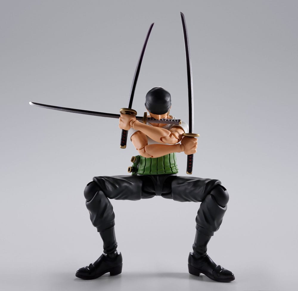 Roronoa Zoro Romance Dawn Ver. S.H.Figuarts Actionfigur 15 cm One Piece Figmas Yokina