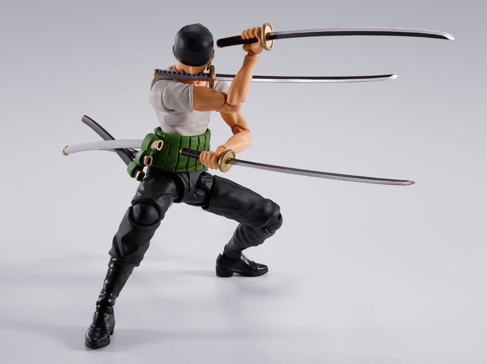 Roronoa Zoro Romance Dawn Ver. S.H.Figuarts Actionfigur 15 cm One Piece Figmas Yokina