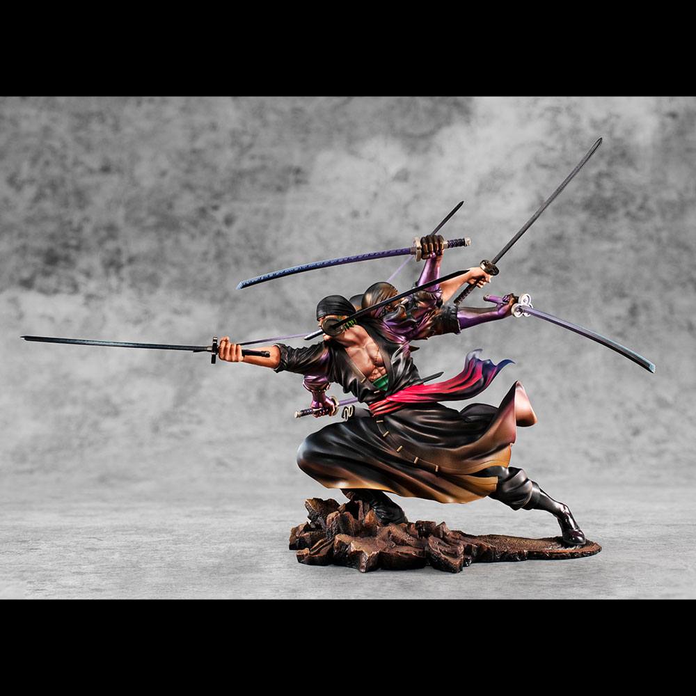 Roronoa Zoro Ver. Demon Spirit Kyutoryu Asura SA-Maximum Excellent Model P.O.P PVC Statue 17 cm One Piece Prizefiguren Yokina