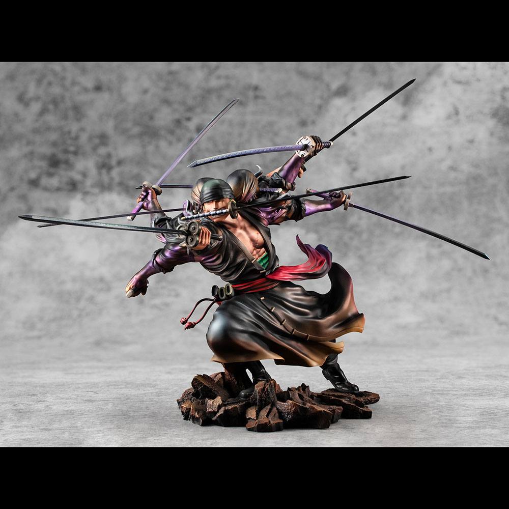 Roronoa Zoro Ver. Demon Spirit Kyutoryu Asura SA-Maximum Excellent Model P.O.P PVC Statue 17 cm One Piece Prizefiguren Yokina