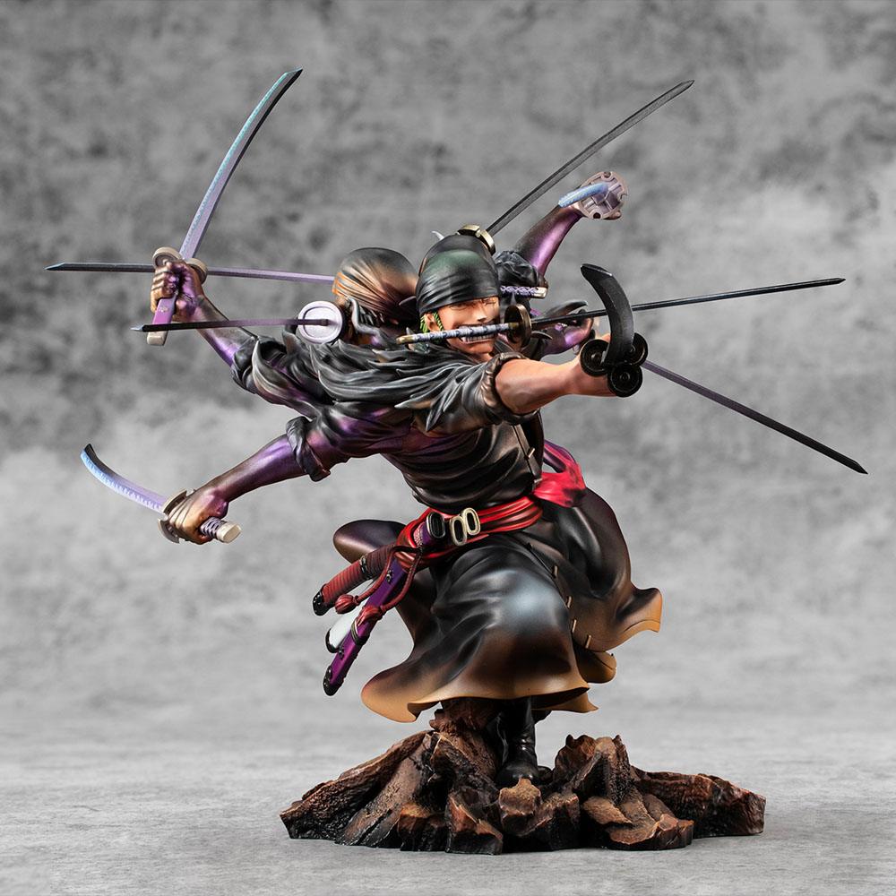 Roronoa Zoro Ver. Demon Spirit Kyutoryu Asura SA-Maximum Excellent Model P.O.P PVC Statue 17 cm One Piece Prizefiguren Yokina