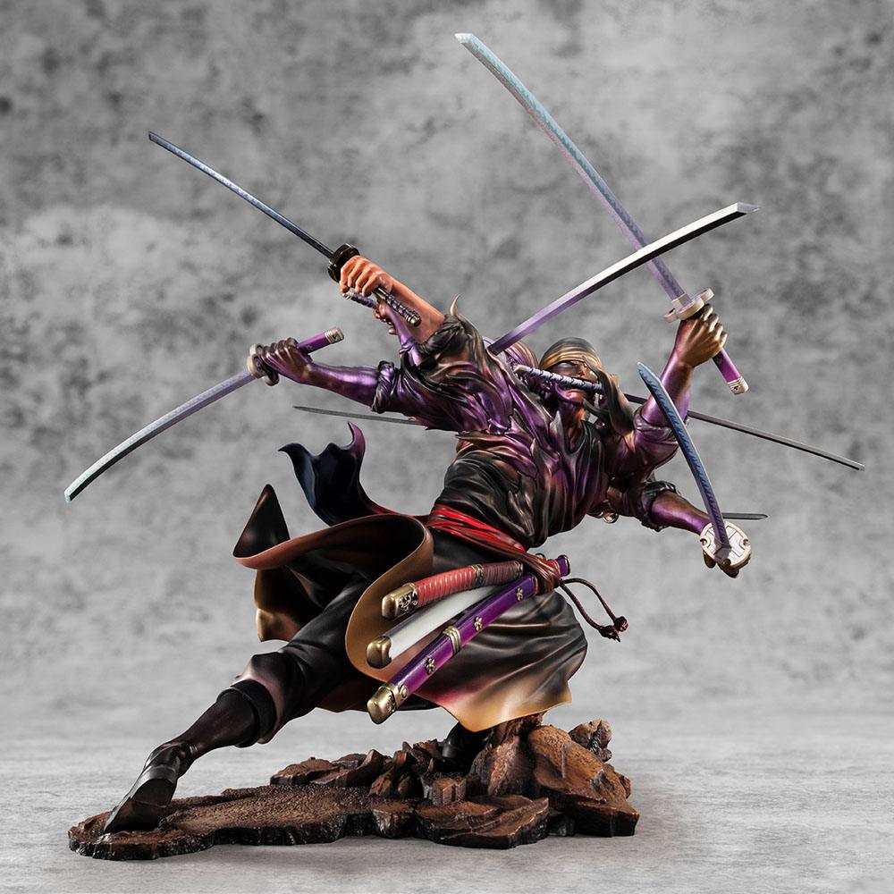 Roronoa Zoro Ver. Demon Spirit Kyutoryu Asura SA-Maximum Excellent Model P.O.P PVC Statue 17 cm One Piece Prizefiguren Yokina