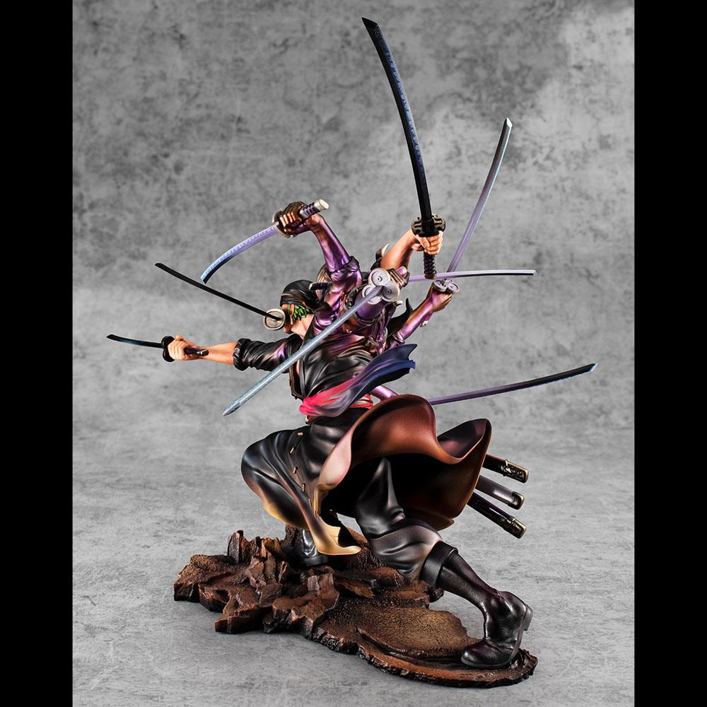 Roronoa Zoro Ver. Demon Spirit Kyutoryu Asura SA-Maximum Excellent Model P.O.P PVC Statue 17 cm One Piece Prizefiguren Yokina
