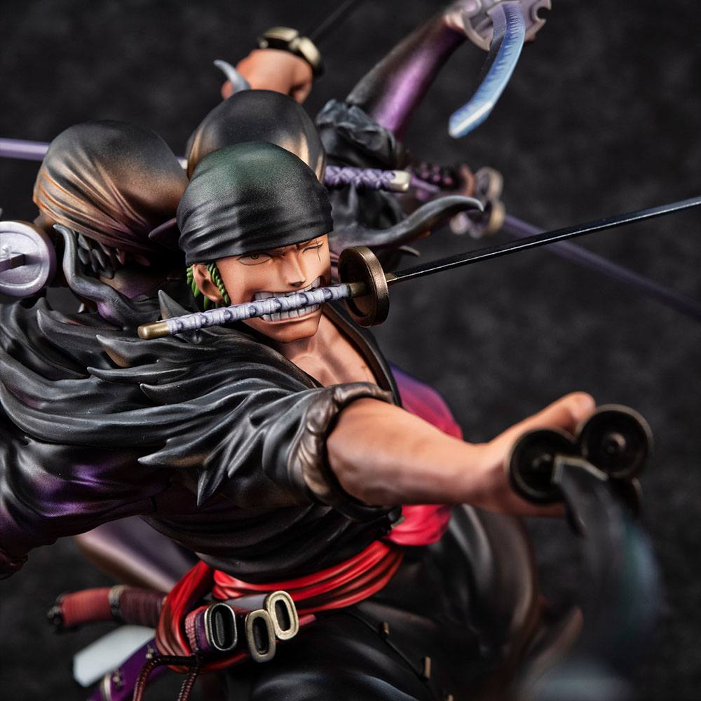 Roronoa Zoro Ver. Demon Spirit Kyutoryu Asura SA-Maximum Excellent Model P.O.P PVC Statue 17 cm One Piece Prizefiguren Yokina