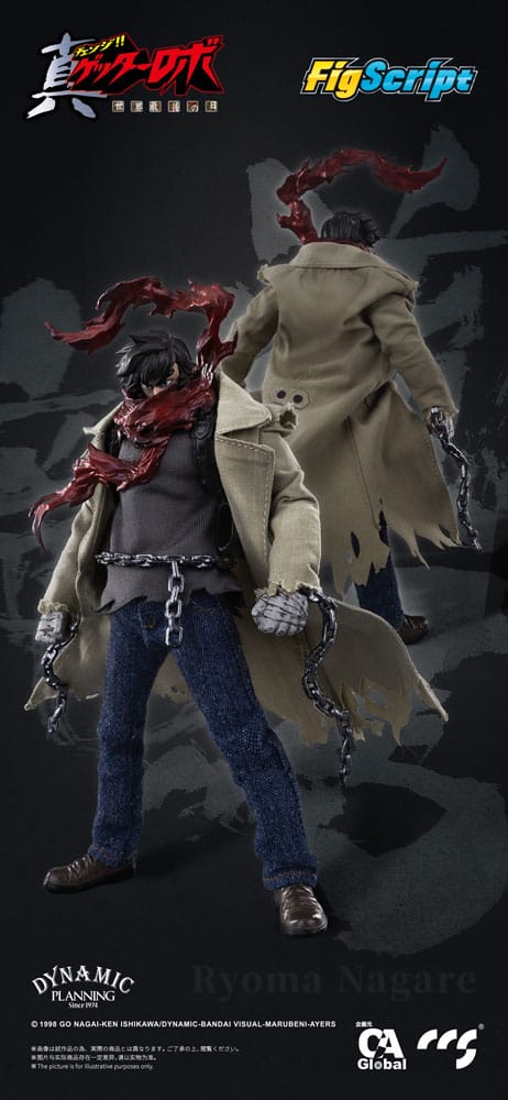 Ryoma Nagare Actionfigur 1/12 16 cm Getter Robo Armageddon Figmas Yokina