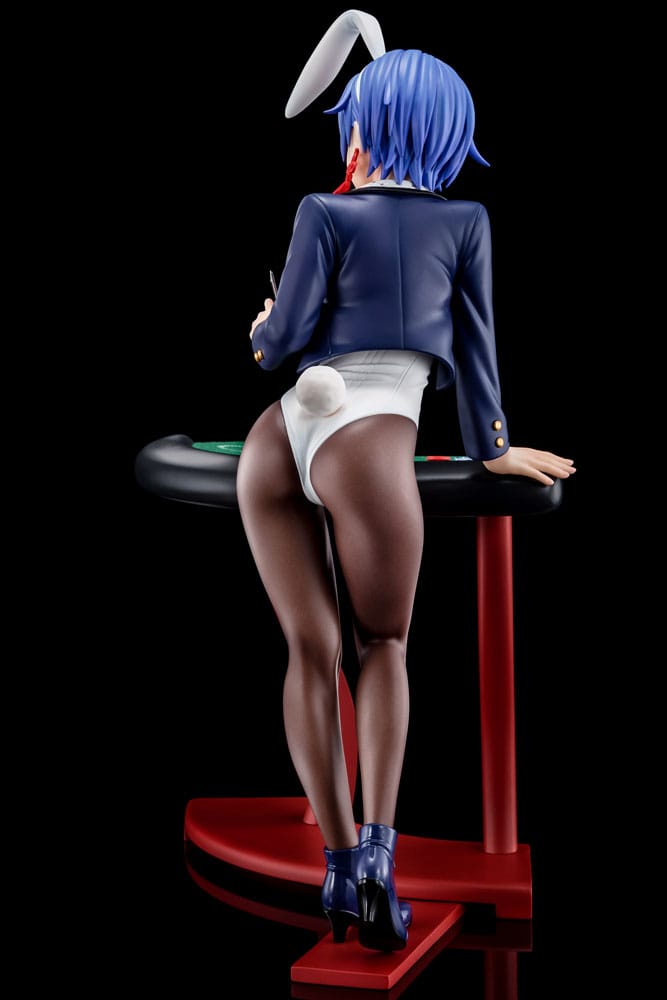 Sakuya Sieglinde wearing lapis lazuli blue bunny costume with Nip Slip Gimmick System Statue 1/6 25 cm The Demon Sword Master of Excalibur Academy Scalefiguren Yokina