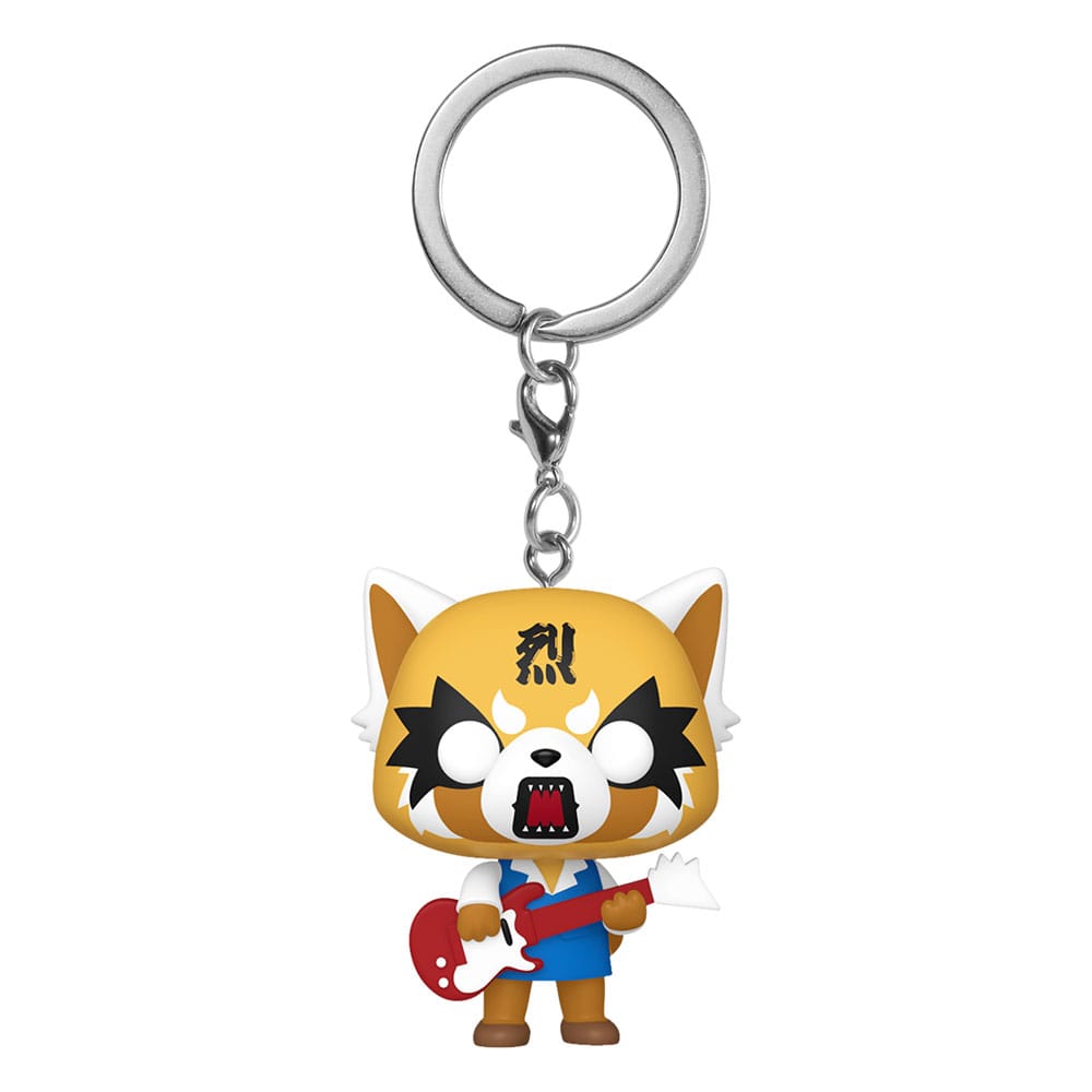 Sanrio POP! Vinyl Schlüsselanhänger 4 cm Aggretsuko w/Guitar Schlüsselanhänger Yokina