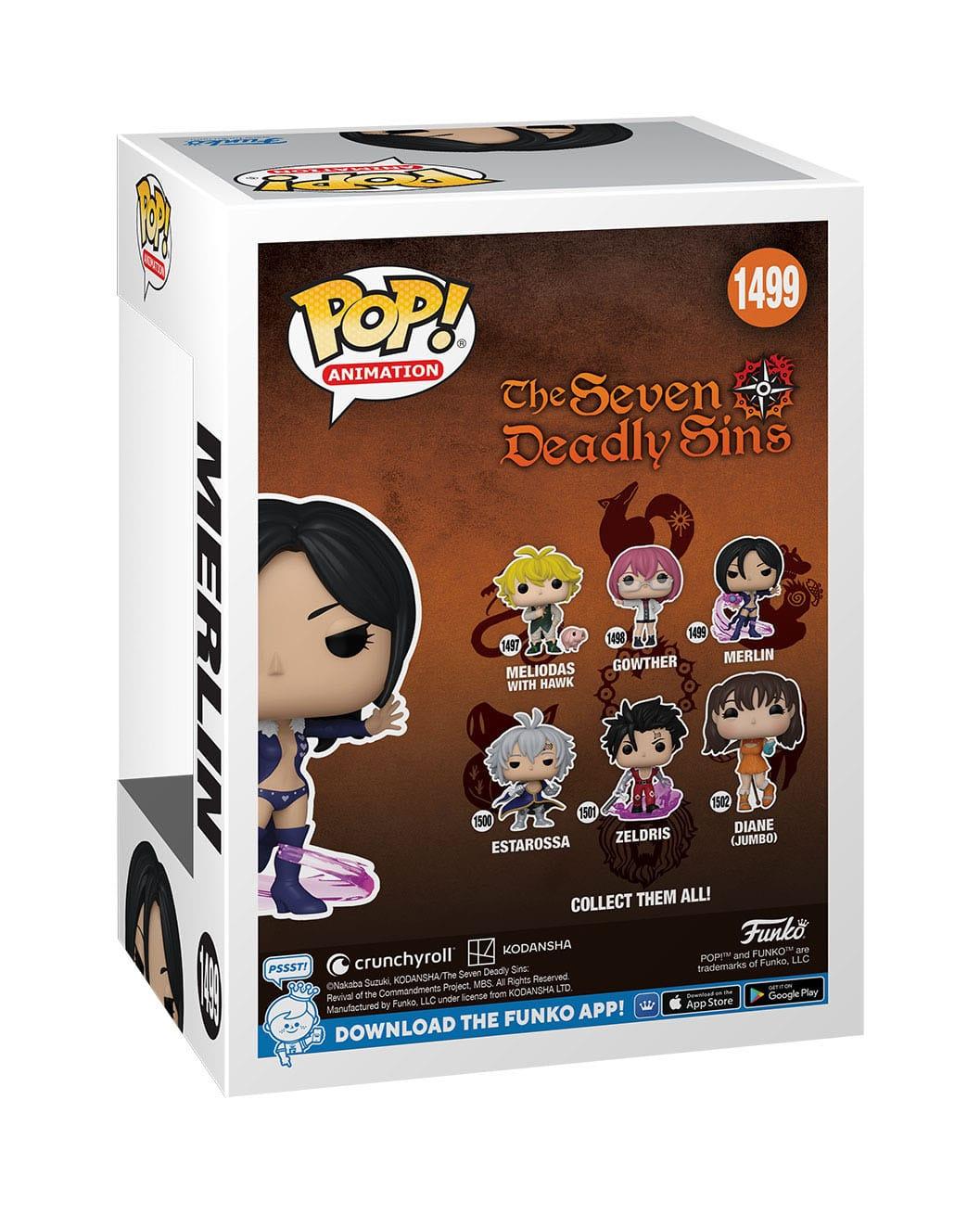 Seven Deadly Sins Pop! Animation Vinyl Figur Merlin 9 cm Funko POP! Yokina