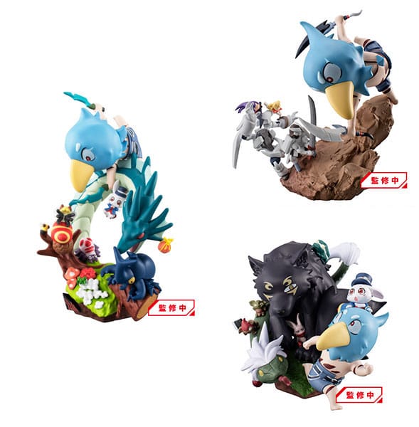 Shangri-La Frontier Petitrama EX Series Petitrama EX Series Sammelfiguren 3er-Pack Shangri-La Frontier vs Monster Diorama Collection Set 11 cm Prizefiguren Yokina