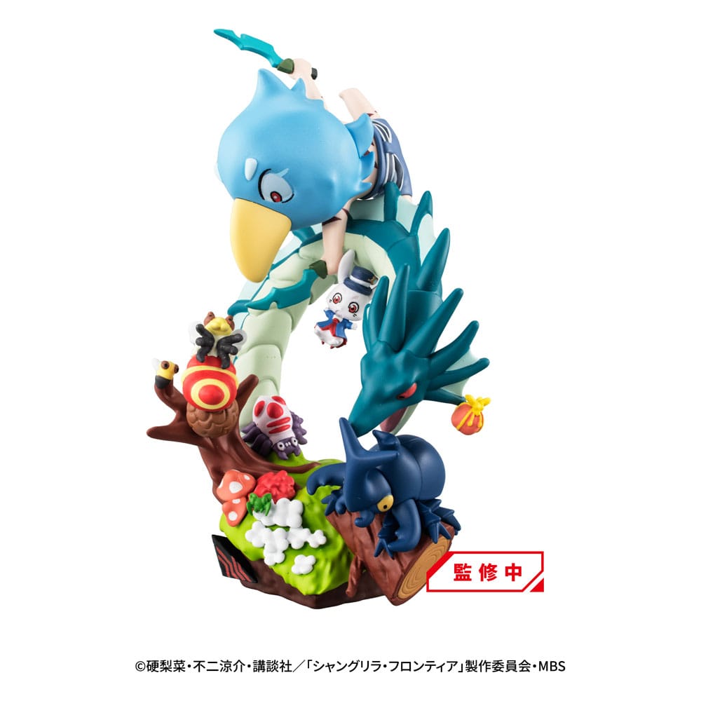 Shangri-La Frontier Petitrama EX Series Petitrama EX Series Sammelfiguren 3er-Pack Shangri-La Frontier vs Monster Diorama Collection Set 11 cm Prizefiguren Yokina