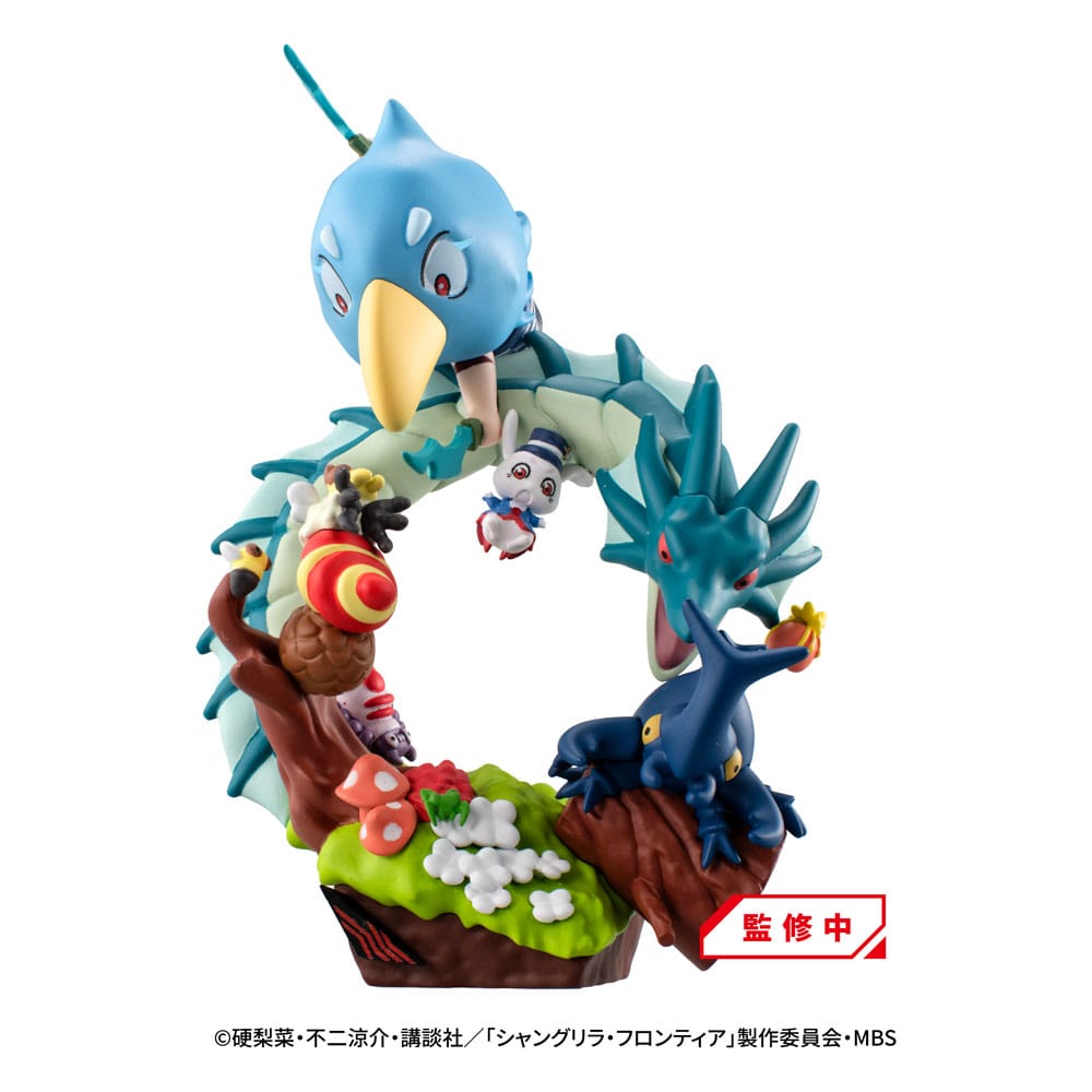Shangri-La Frontier Petitrama EX Series Petitrama EX Series Sammelfiguren 3er-Pack Shangri-La Frontier vs Monster Diorama Collection Set 11 cm Prizefiguren Yokina
