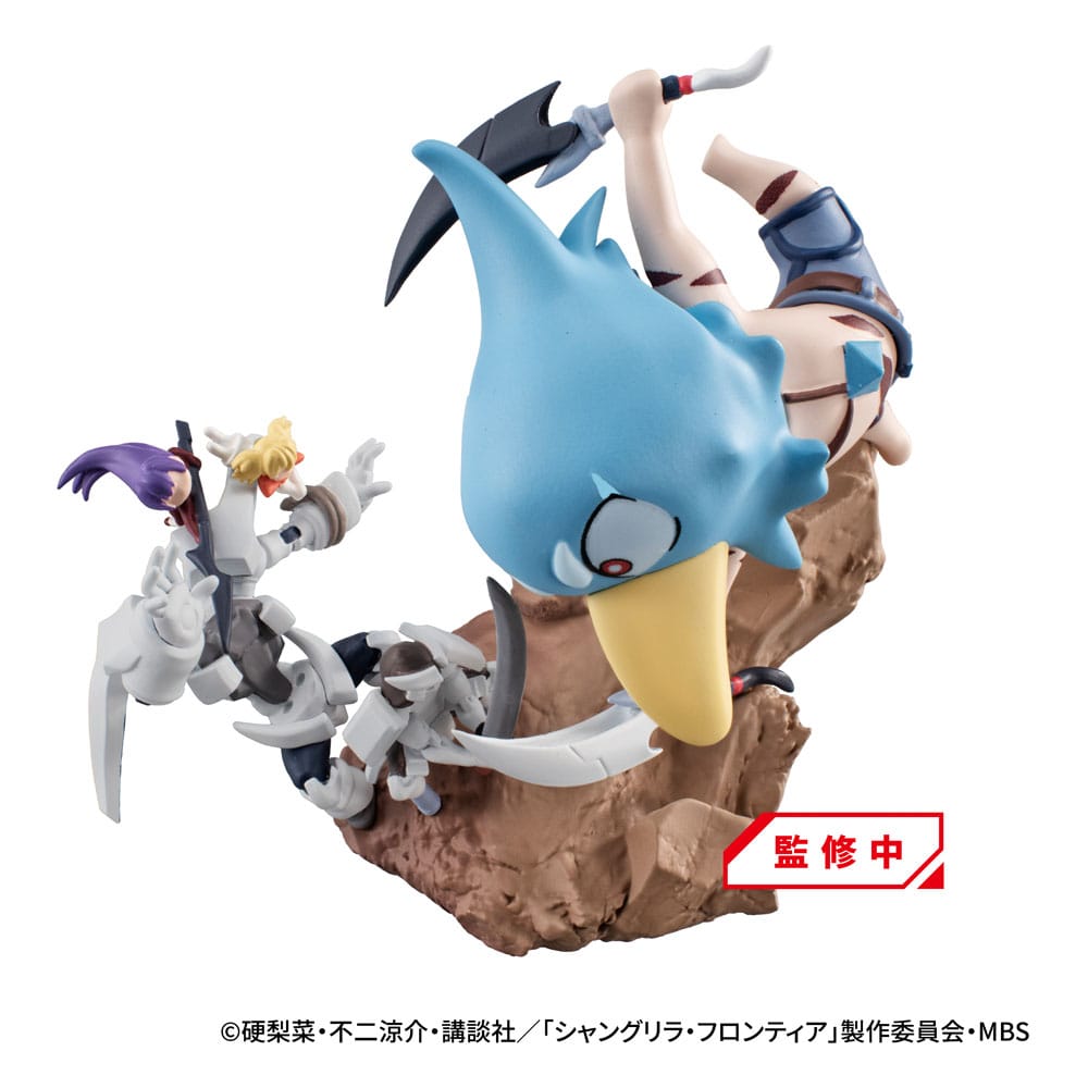 Shangri-La Frontier Petitrama EX Series Petitrama EX Series Sammelfiguren 3er-Pack Shangri-La Frontier vs Monster Diorama Collection Set 11 cm Prizefiguren Yokina