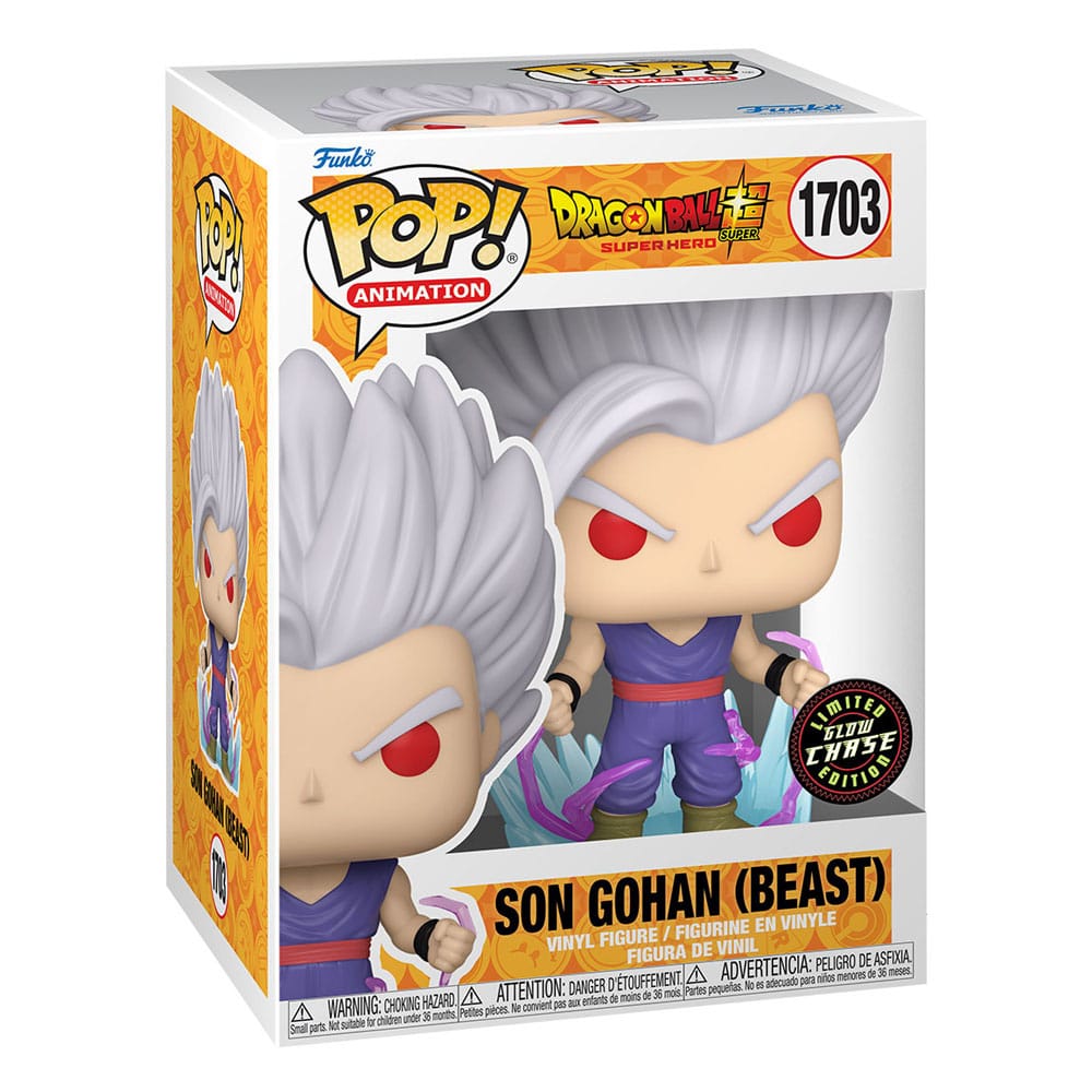 Son Gohan Ultra Instict CHASE POP! Animation Vinyl Figur 9 cm Dragon Ball Super: Super Hero Funko POP! Yokina