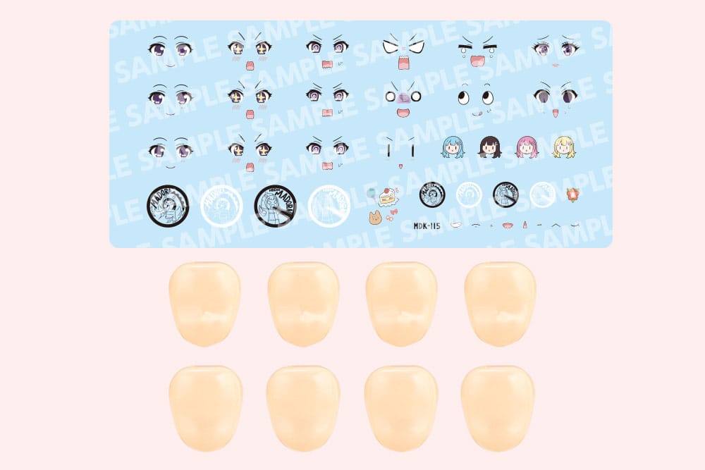 Sousai Shojo Teien Model Kit Zubehör-Set 1/10 Customized Face & Decal Set Vol. 5 Designed by Raguhonoerika For Madoka Yuki A Figurenzubehör Yokina