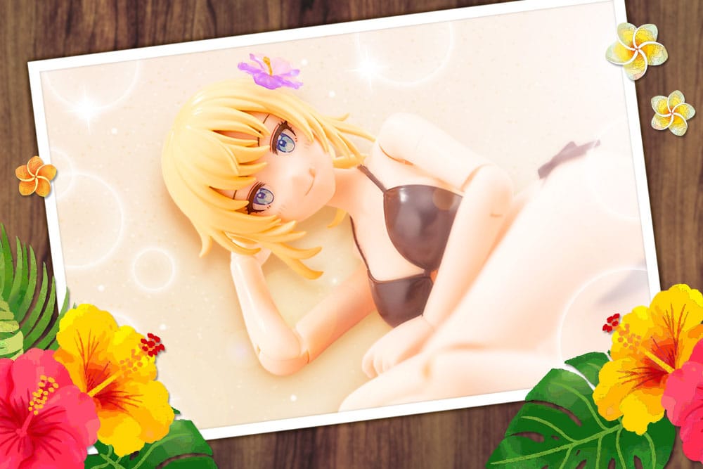 Sousai Shojo Teien Plastic Model Kit 1/10 Ritsuka Saeki (Swim Style) Hair Arrange Ver. 16 cm Figmas Yokina