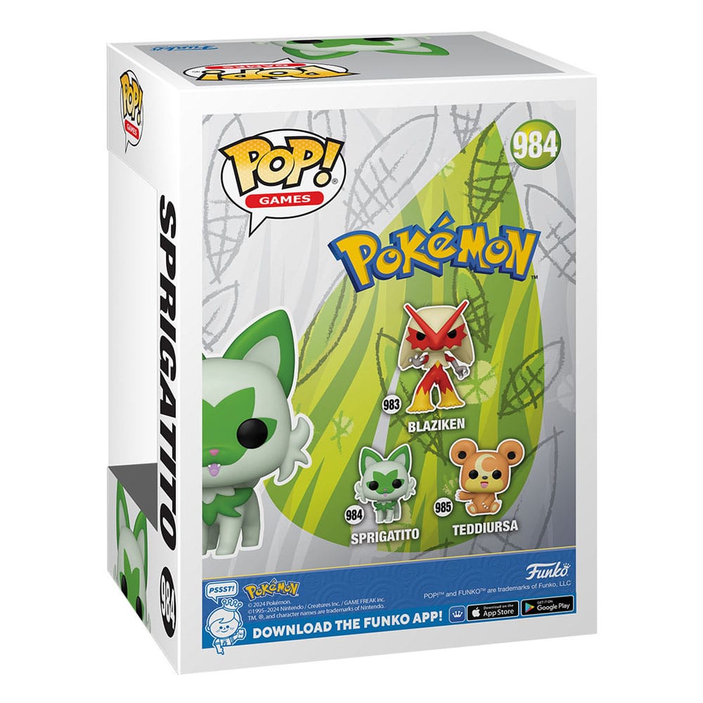 Sprigatito (EMEA) POP! Games Vinyl Figur 9 cm Pokemon Funko POP! Yokina
