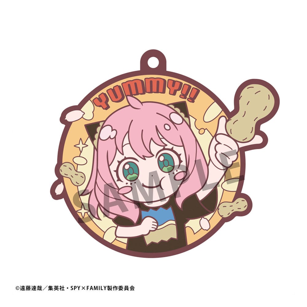 Spy x Family Rubber Mascot 6 Gummi-Anhänger Nom Nom 6 cm Sortiment Schlüsselanhänger Yokina