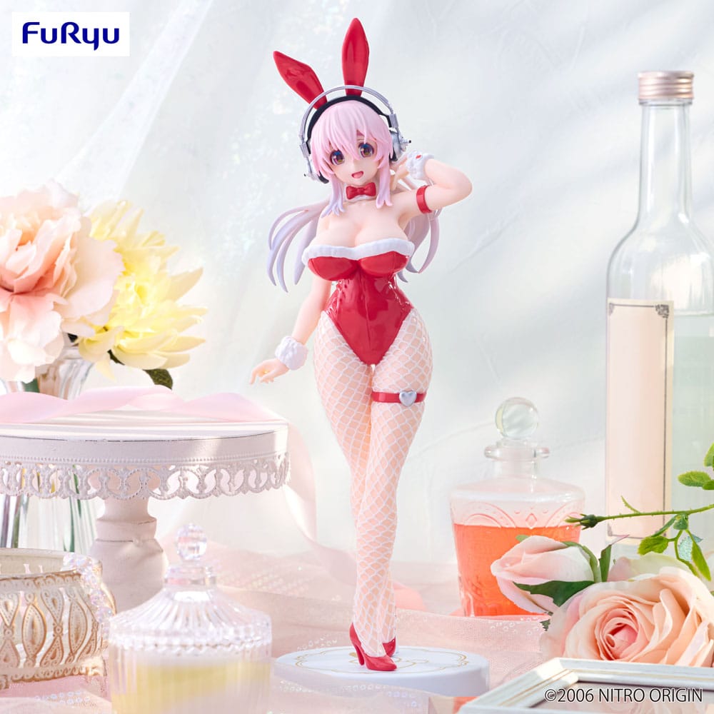 Super Sonico BiCute Bunnies PVC Statue Red Color Ver. 30 cm Prizefiguren Yokina