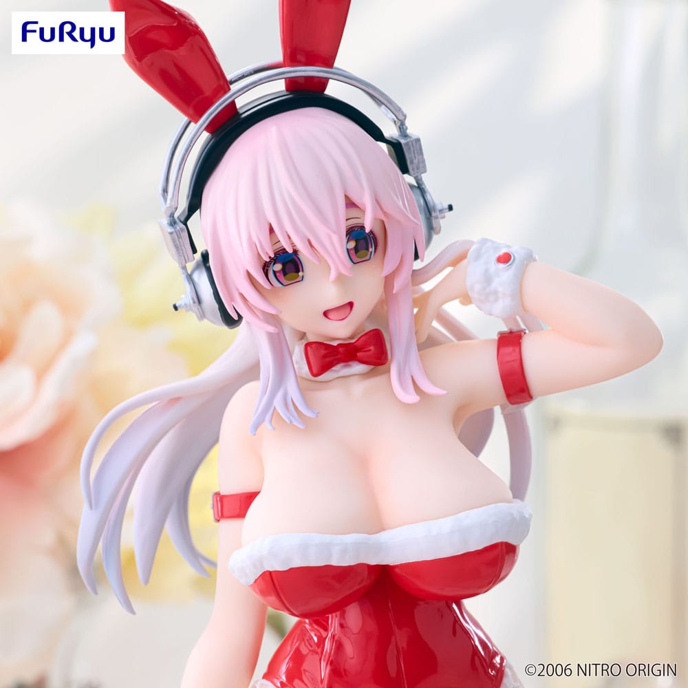 Super Sonico BiCute Bunnies PVC Statue Red Color Ver. 30 cm Prizefiguren Yokina