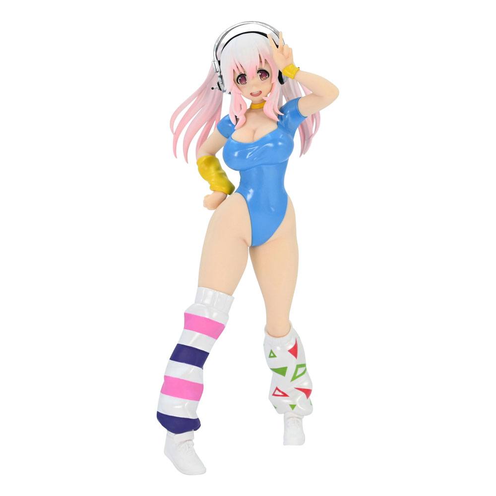 Super Sonico PVC Statue Super Sonico Concept Figure 80's/Another Color/Blue Ver. 18 cm (re-run) Prizefiguren Yokina