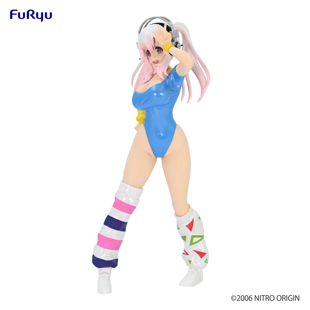 Super Sonico PVC Statue Super Sonico Concept Figure 80's/Another Color/Blue Ver. 18 cm (re-run) Prizefiguren Yokina