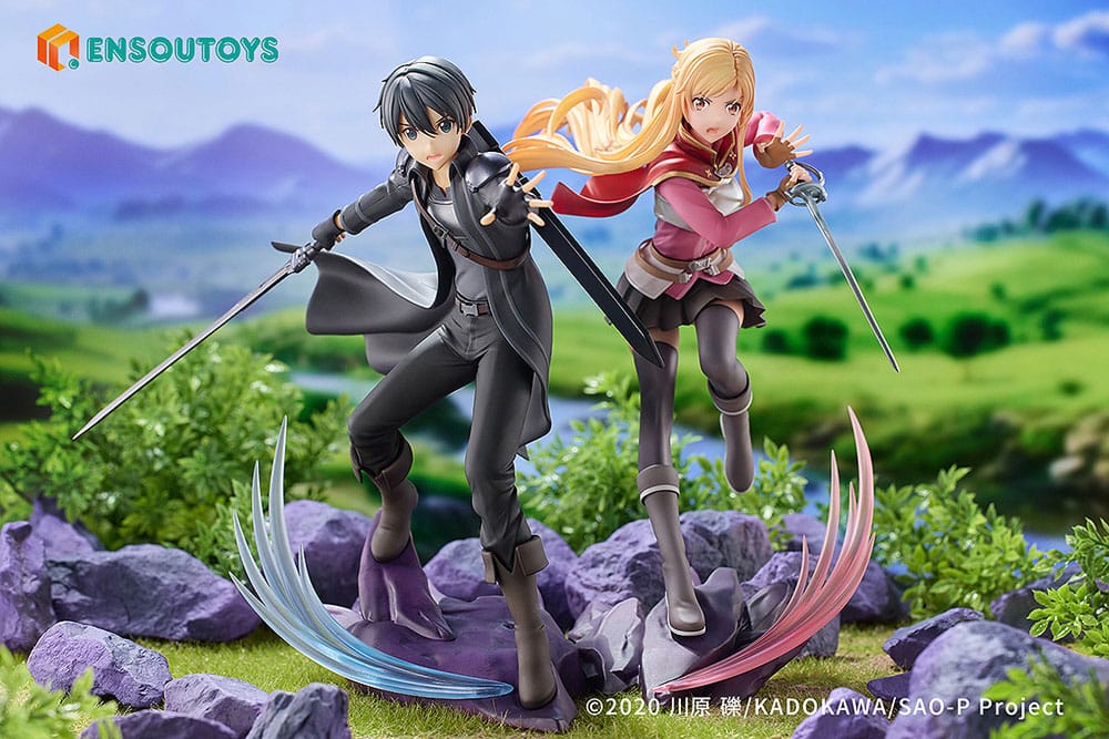 Sword Art Online Statue 1/7 Progressive Scherzo of Deep Night Kirito & Asuna Set Scalefiguren Yokina
