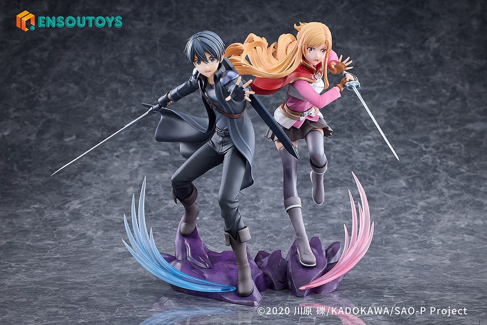 Sword Art Online Statue 1/7 Progressive Scherzo of Deep Night Kirito & Asuna Set Scalefiguren Yokina