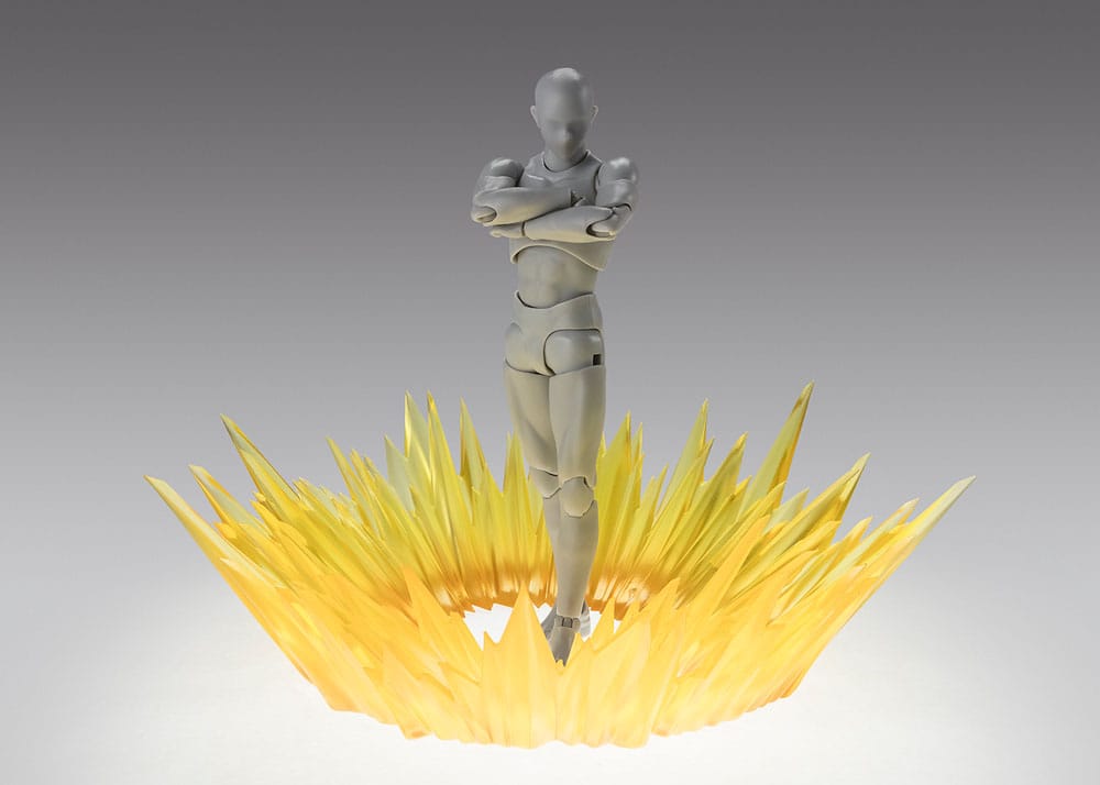 Tamashii Effect Actionfiguren-Zubehör Shock Impact Yellow Ver. for S.H.Figuarts Figurenständer Yokina