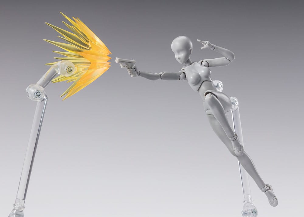 Tamashii Effect Actionfiguren-Zubehör Shock Impact Yellow Ver. for S.H.Figuarts Figurenständer Yokina