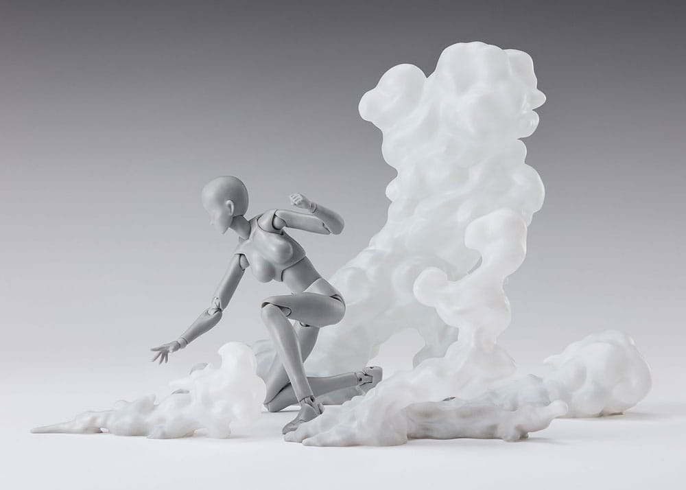 Tamashii Effect Actionfiguren-Zubehör Smoke White Version for S.H.Figuarts Figurenständer Yokina