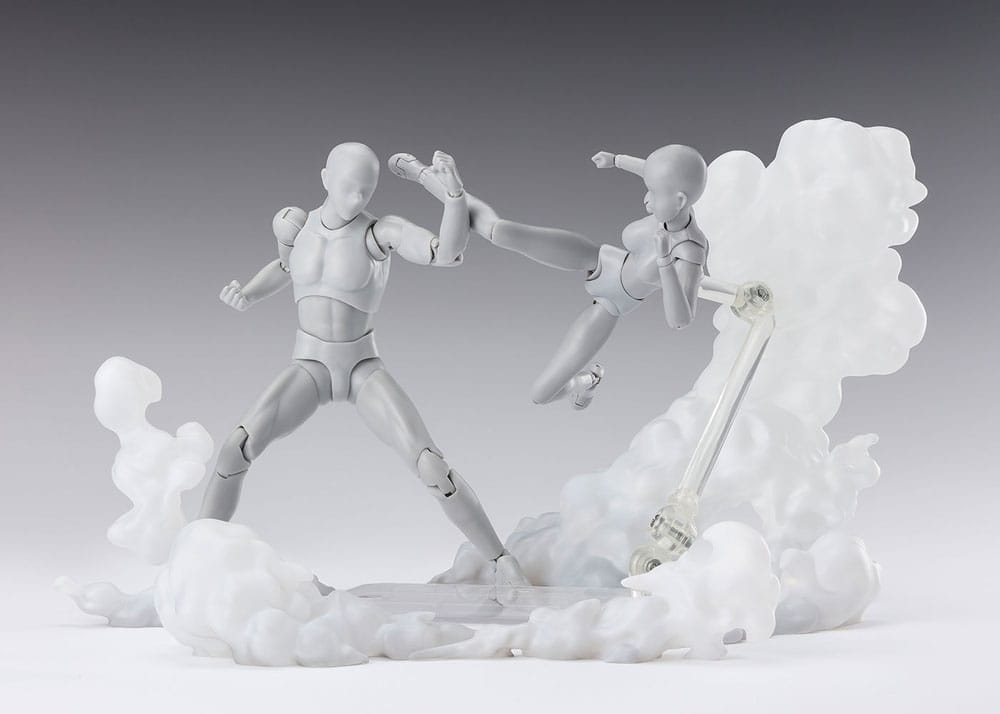 Tamashii Effect Actionfiguren-Zubehör Smoke White Version for S.H.Figuarts Figurenständer Yokina