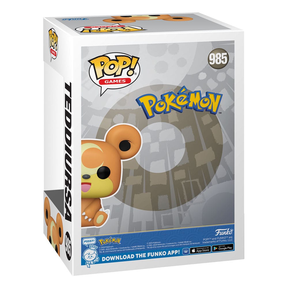 Teddiursa (EMEA) POP! Games Vinyl Figur 9 cm Pokemon Funko POP! Yokina