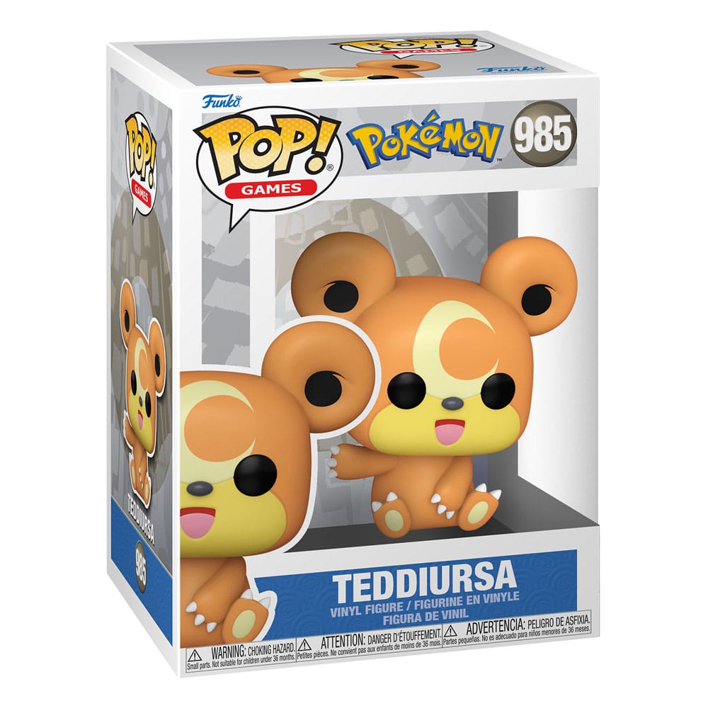 Teddiursa (EMEA) POP! Games Vinyl Figur 9 cm Pokemon Funko POP! Yokina