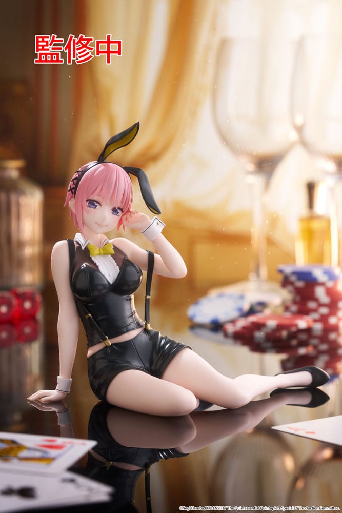 The Quintessential Quintuplets 3 PVC Statue Desktop Cute Figure Ichika Nakano Bunny Ver. 13 cm Prizefiguren Yokina