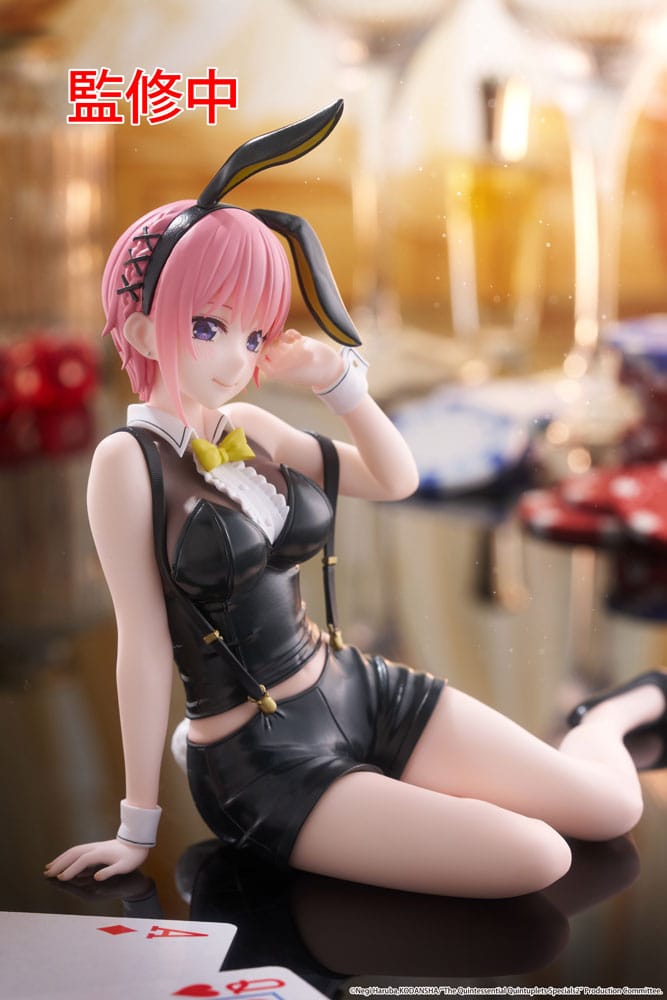 The Quintessential Quintuplets 3 PVC Statue Desktop Cute Figure Ichika Nakano Bunny Ver. 13 cm Prizefiguren Yokina