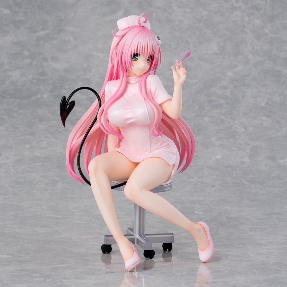 To Love-Ru Darkness Statue PVC Lara Satalin Deviluke Nurse Cos 26 cm Prizefiguren Yokina