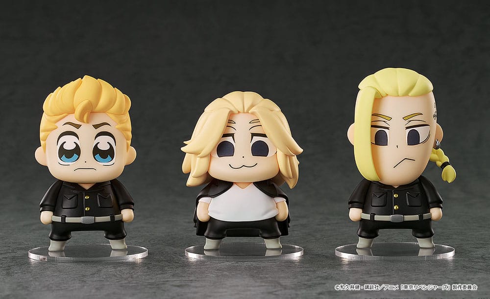 Tokyo Revengers Chibi Minifiguren Takemichi Hanagaki, Manjiro Sano, Ken Ryuguji Bkub Ver. 7 cm Minifiguren Yokina