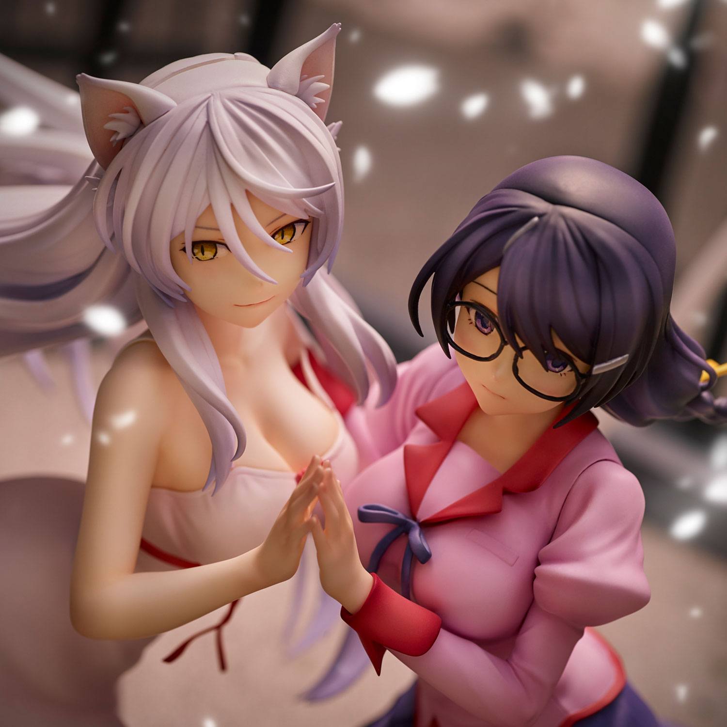 Tsubasa Hanekawa Set PVC Statuen 19 cm Nekomonogatari Monogatari Series Prizefiguren Yokina